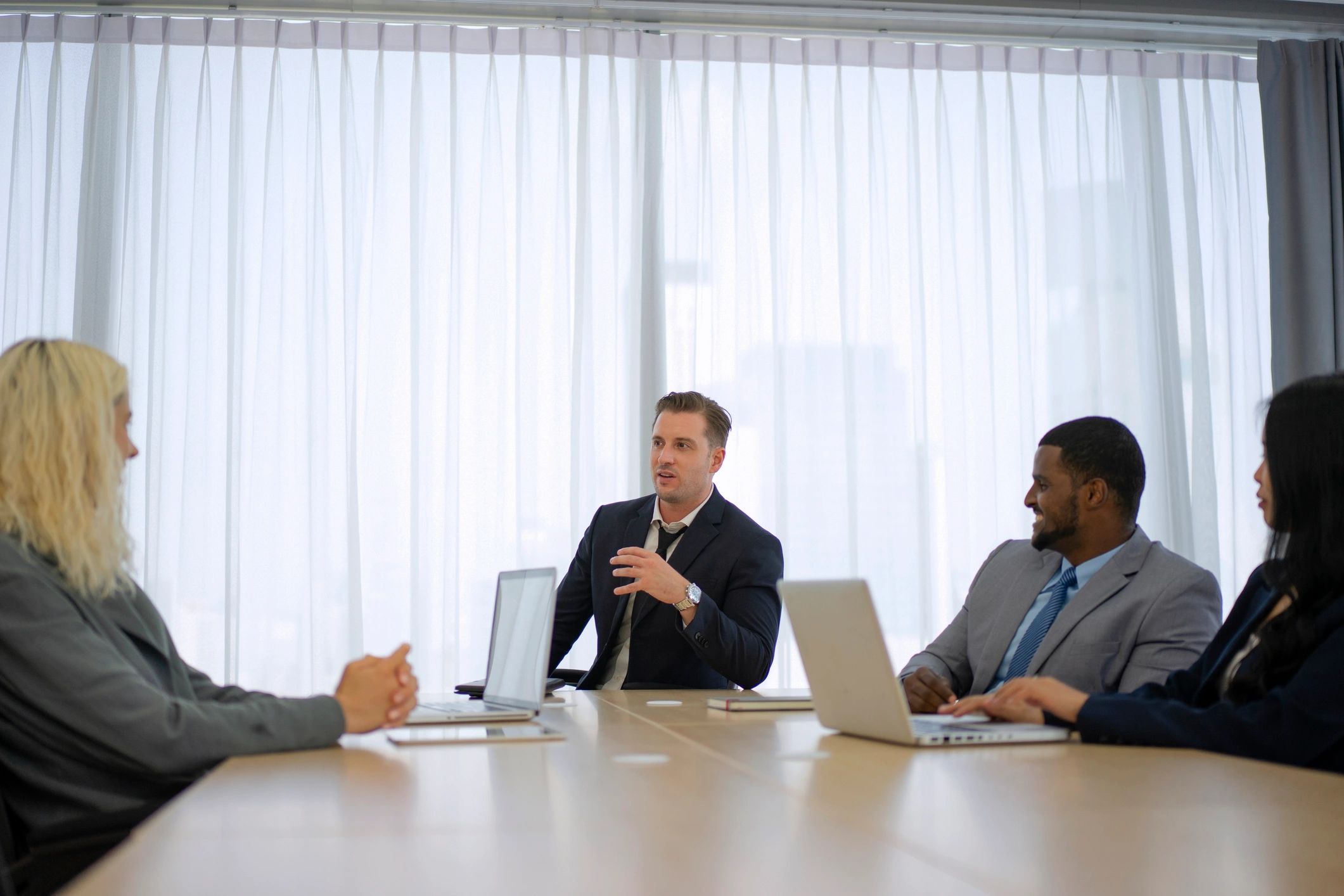 Corporate team in a meeting room
